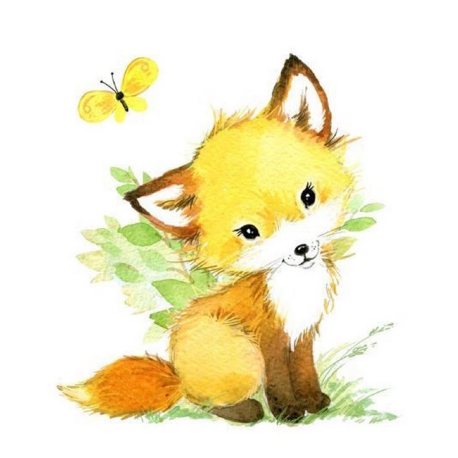 Лисичка картинка детская