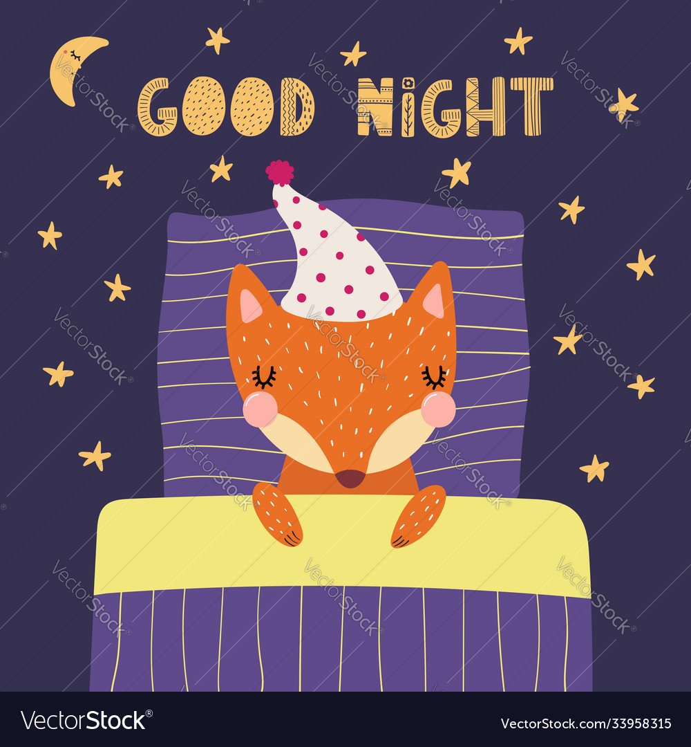 Лиса в колпаке сонном