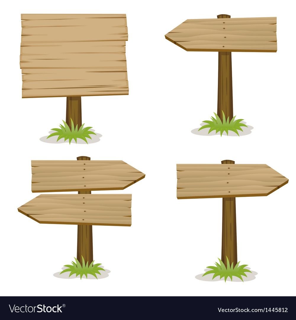 Деревянная табличка в земле