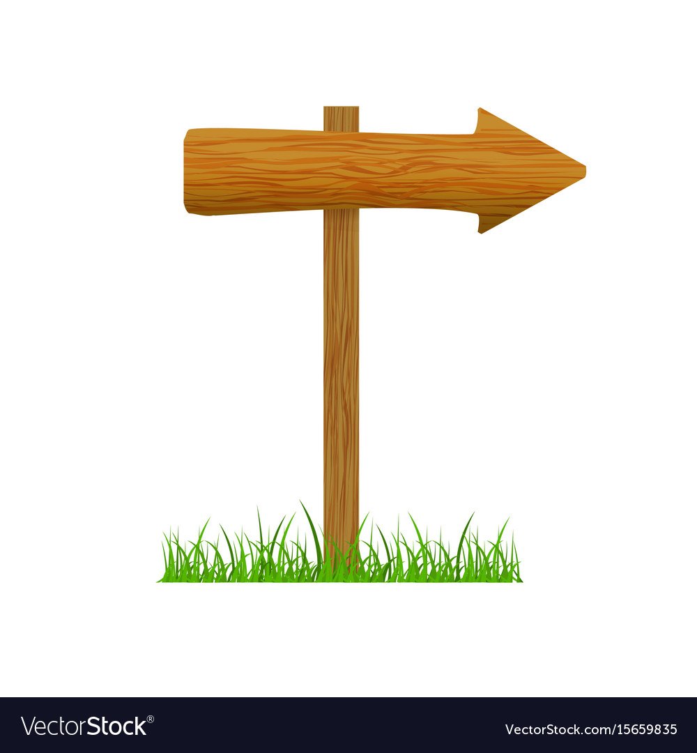 Деревянные стрелки указатели