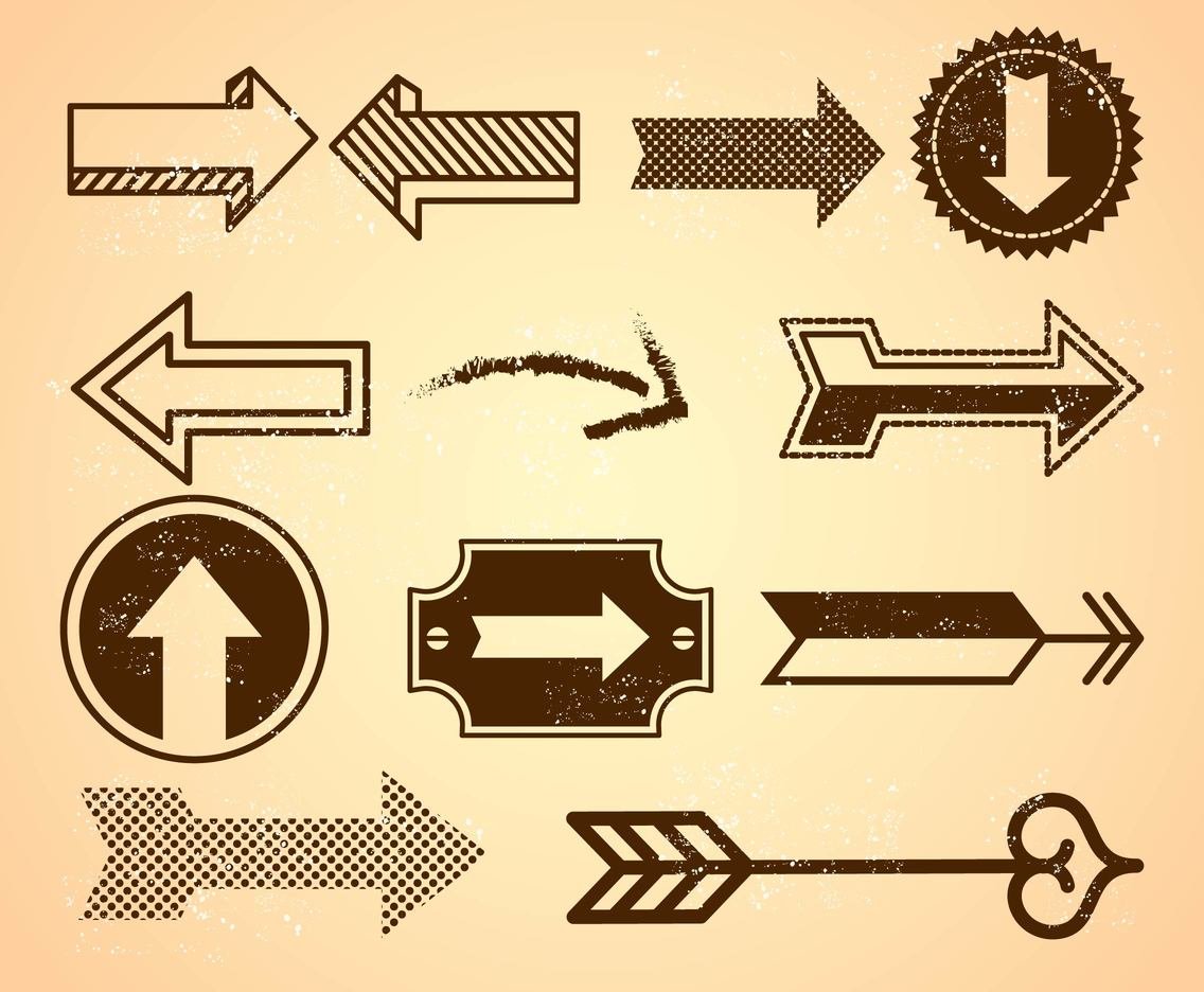 Стильные стрелки указатели