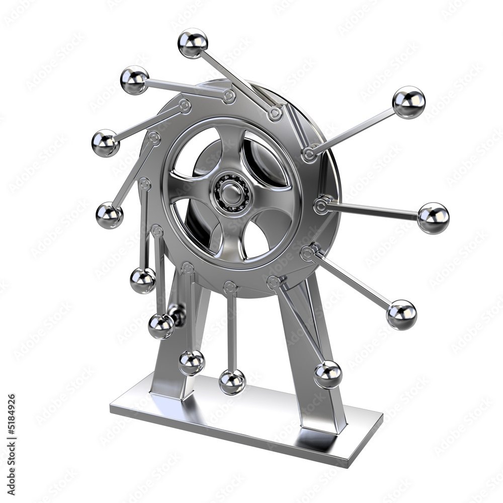 Колесо с откидывающимися грузами