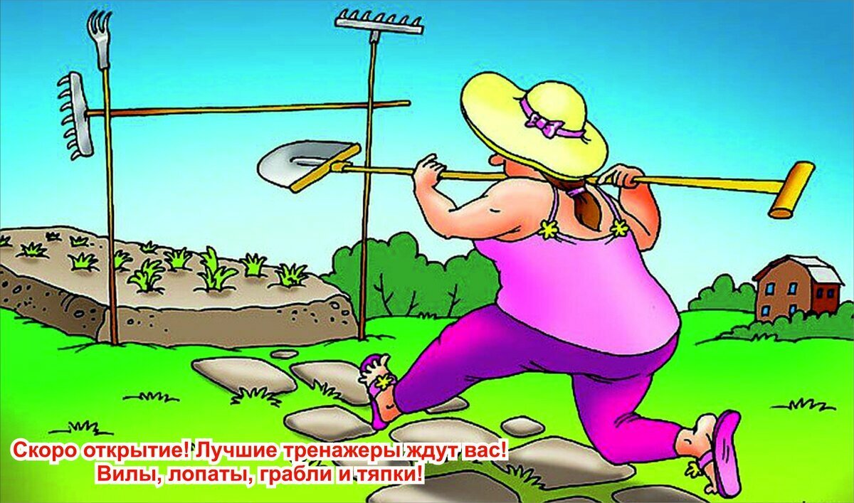 Огород карикатура