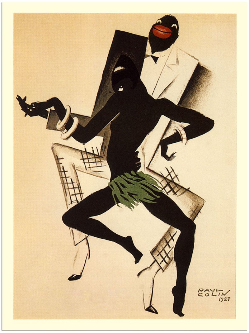 Плакат джаз арт деко