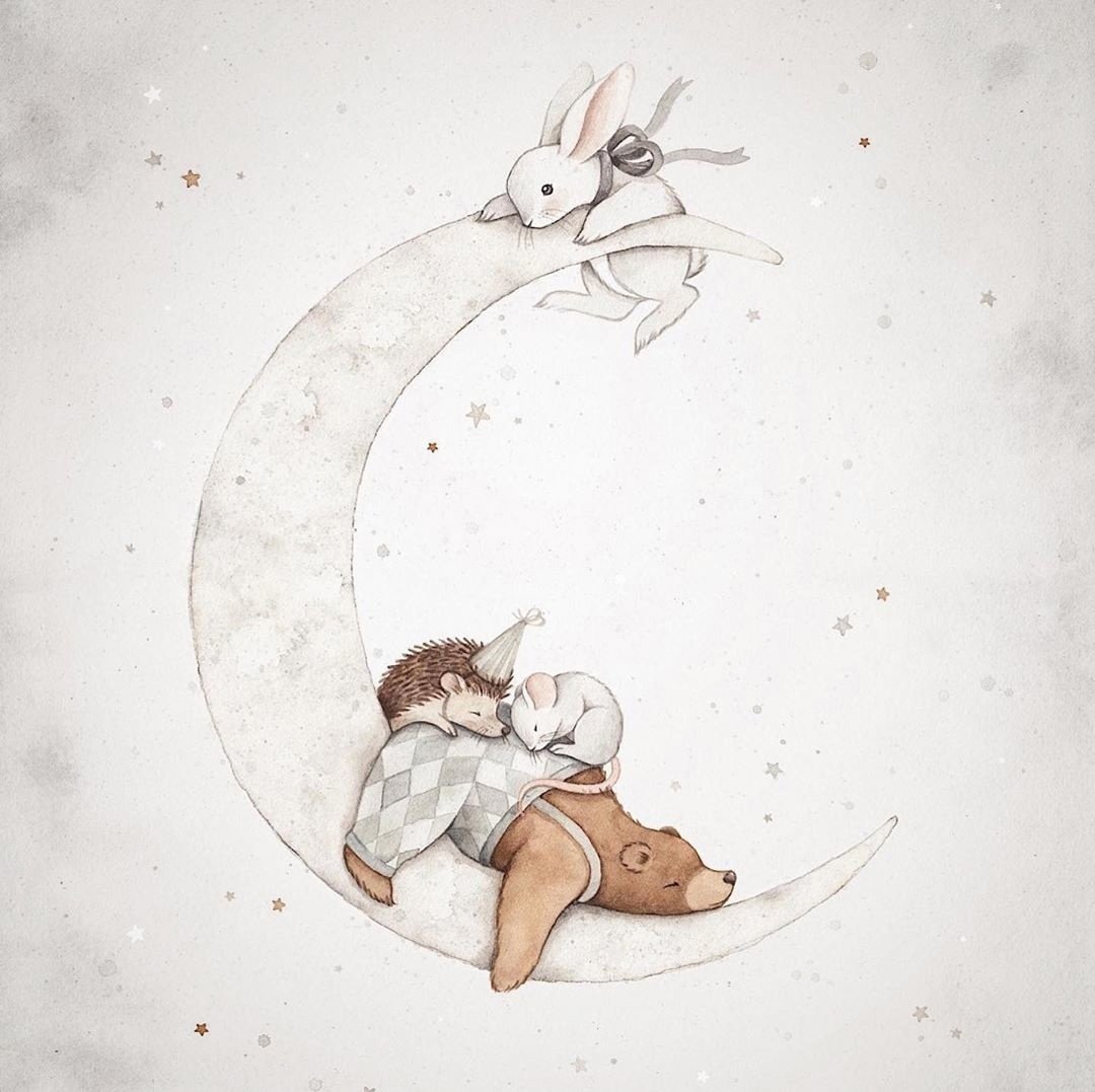 Мишка желает спокойной ночи