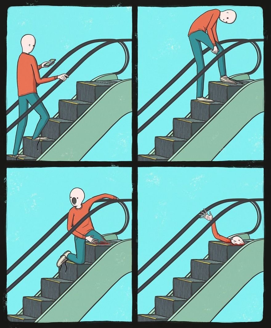 Мемы про эскалаторы