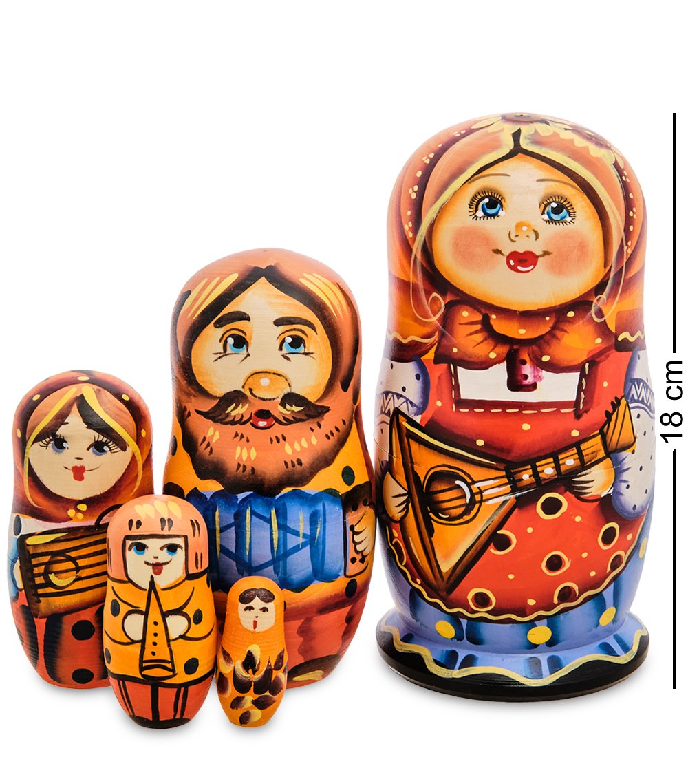 Матрёшки с музыкальными инструментами