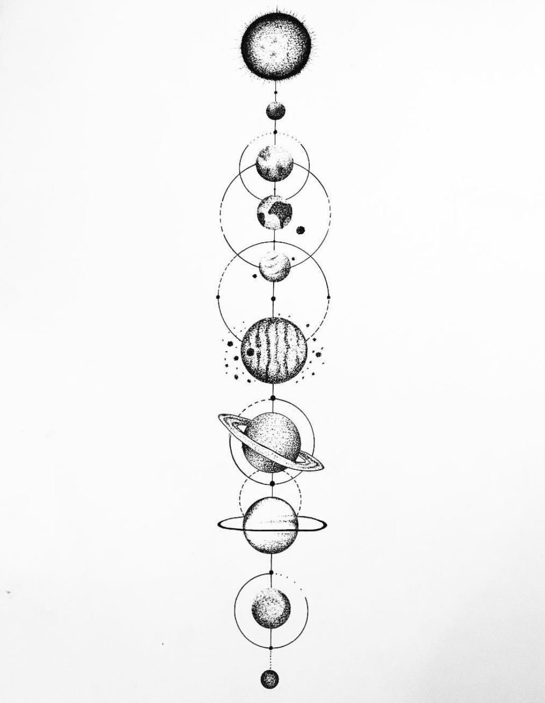 Парад планет тату