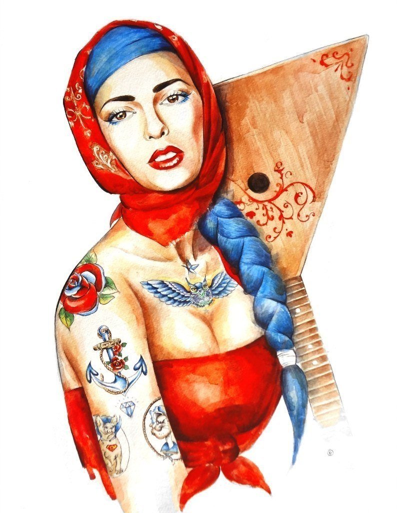 Балалайка "Матрешка"