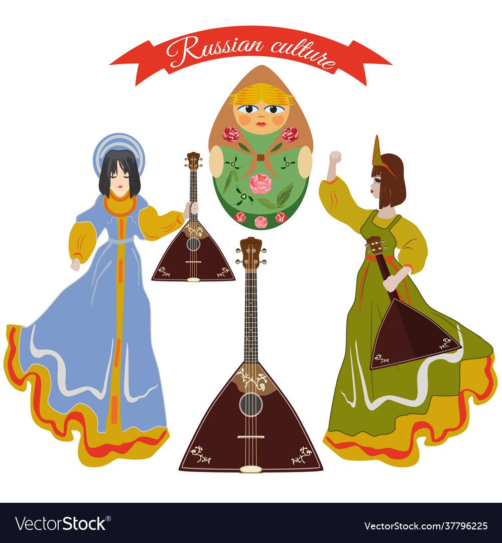 Матрешка Векторная Графика