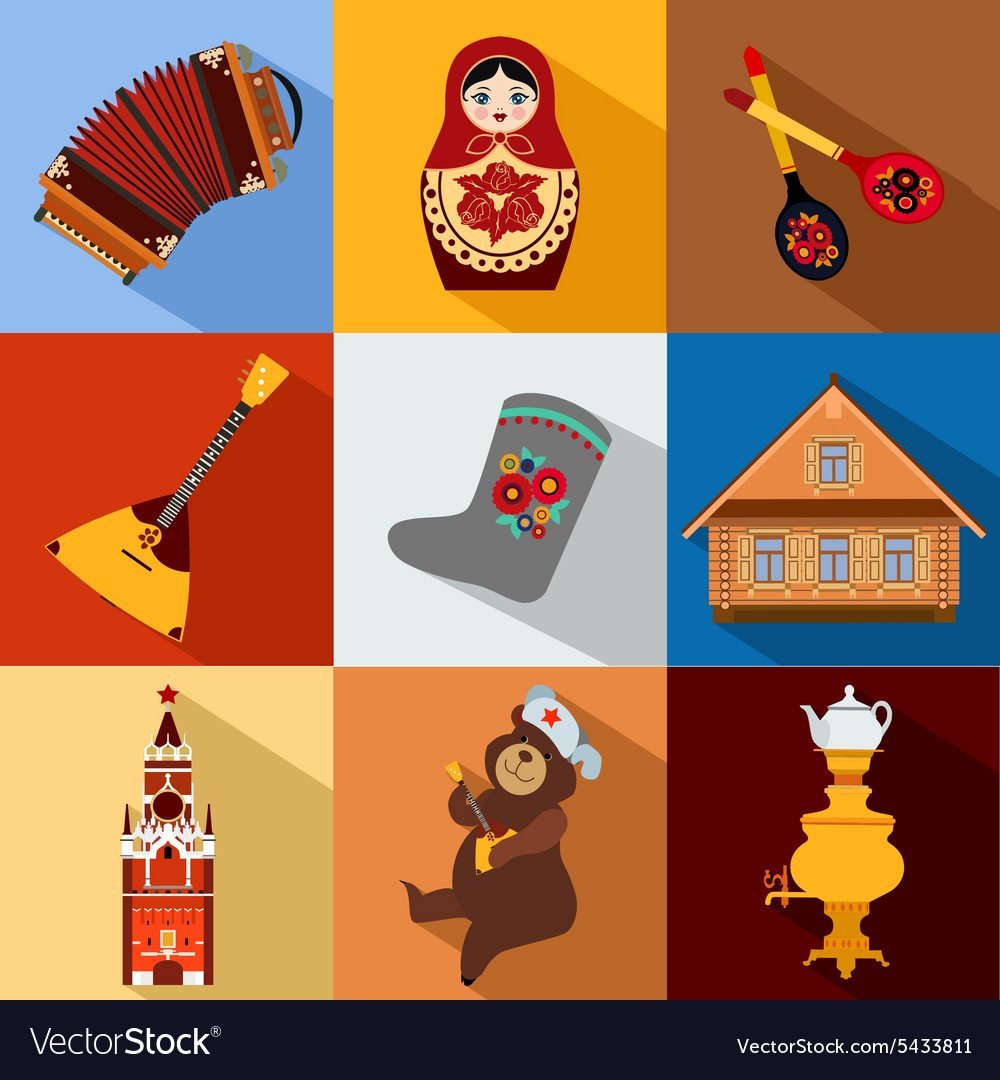 Наклейка русский стиль