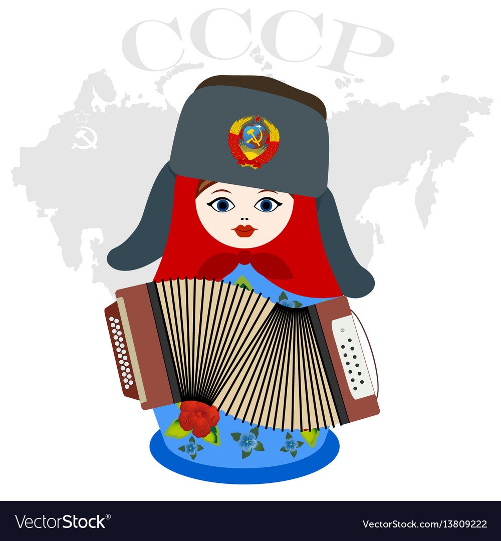 Символы России Матрешка балалайка самовар