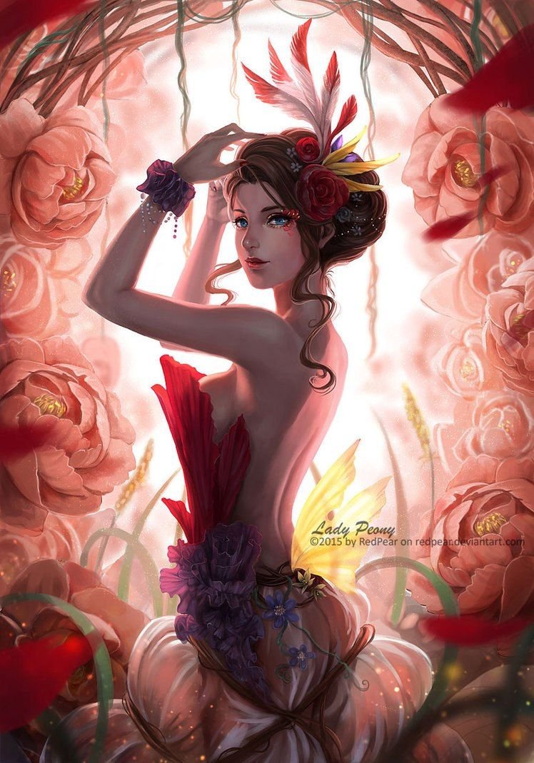Девушка-цветок фэнтези