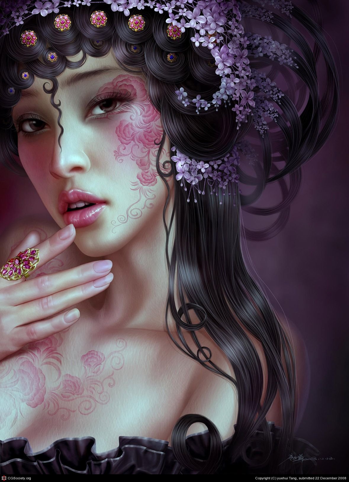 Китайский художник Tang Yuehui картины