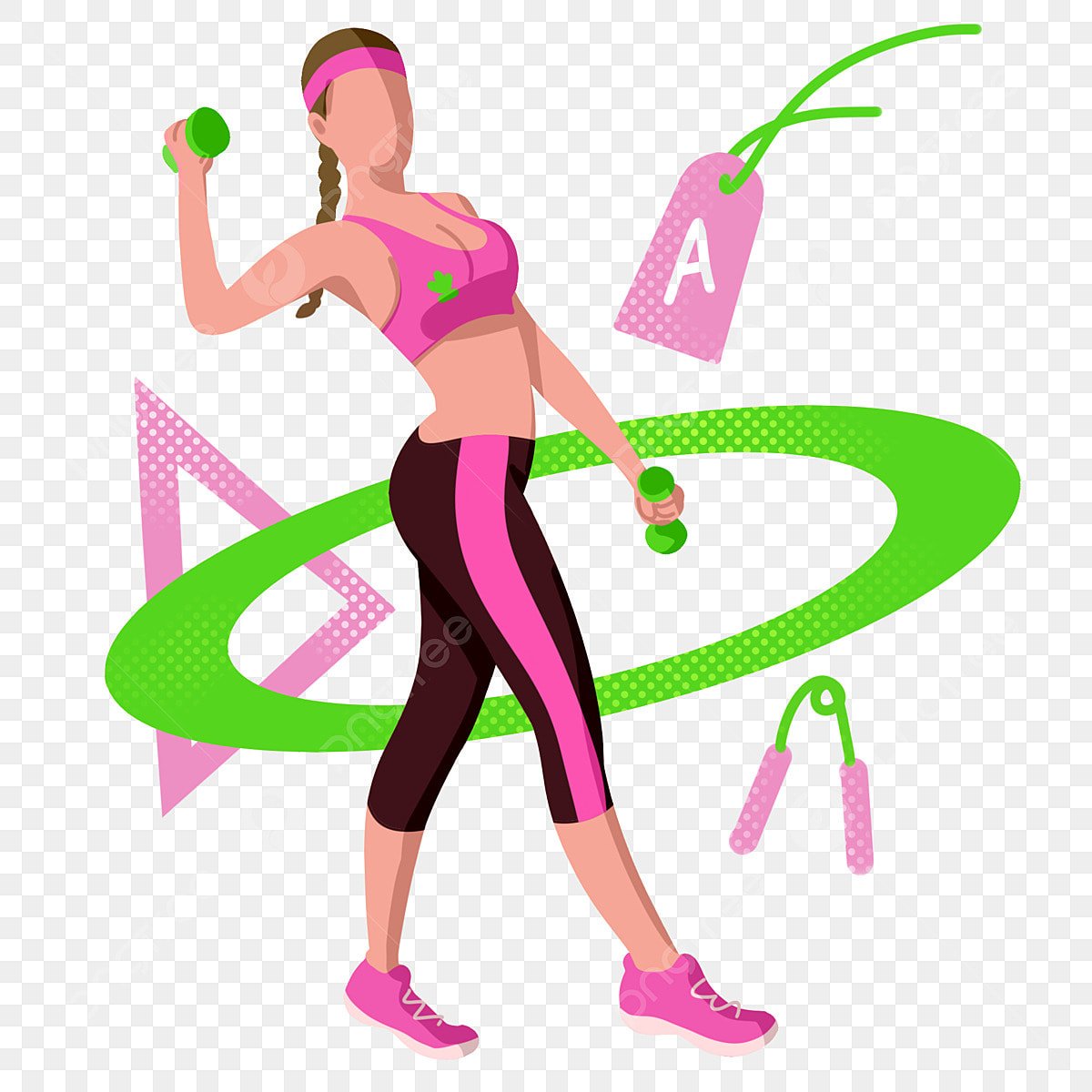 Фитнес иллюстрации