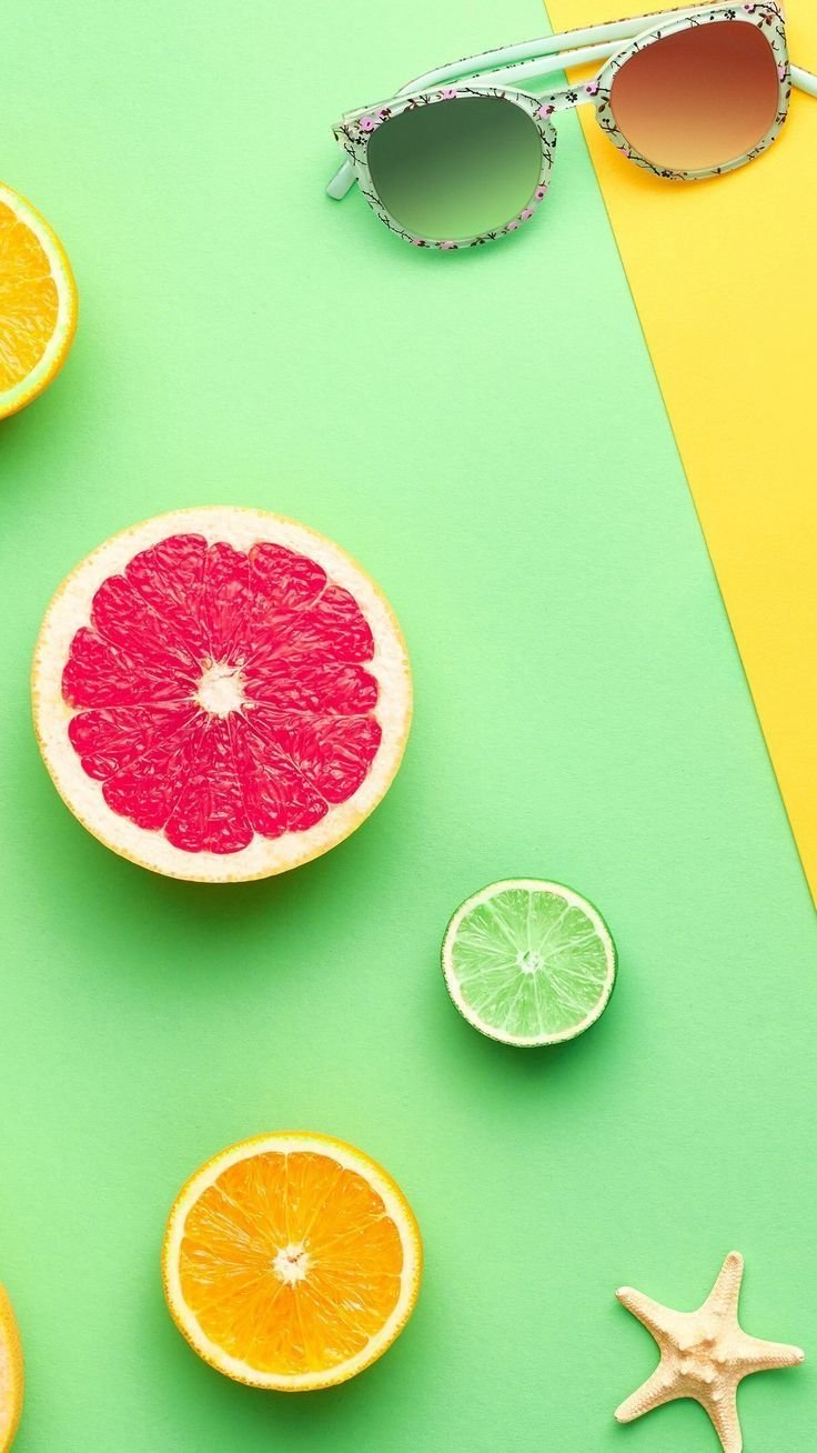 Яркие сочные обои