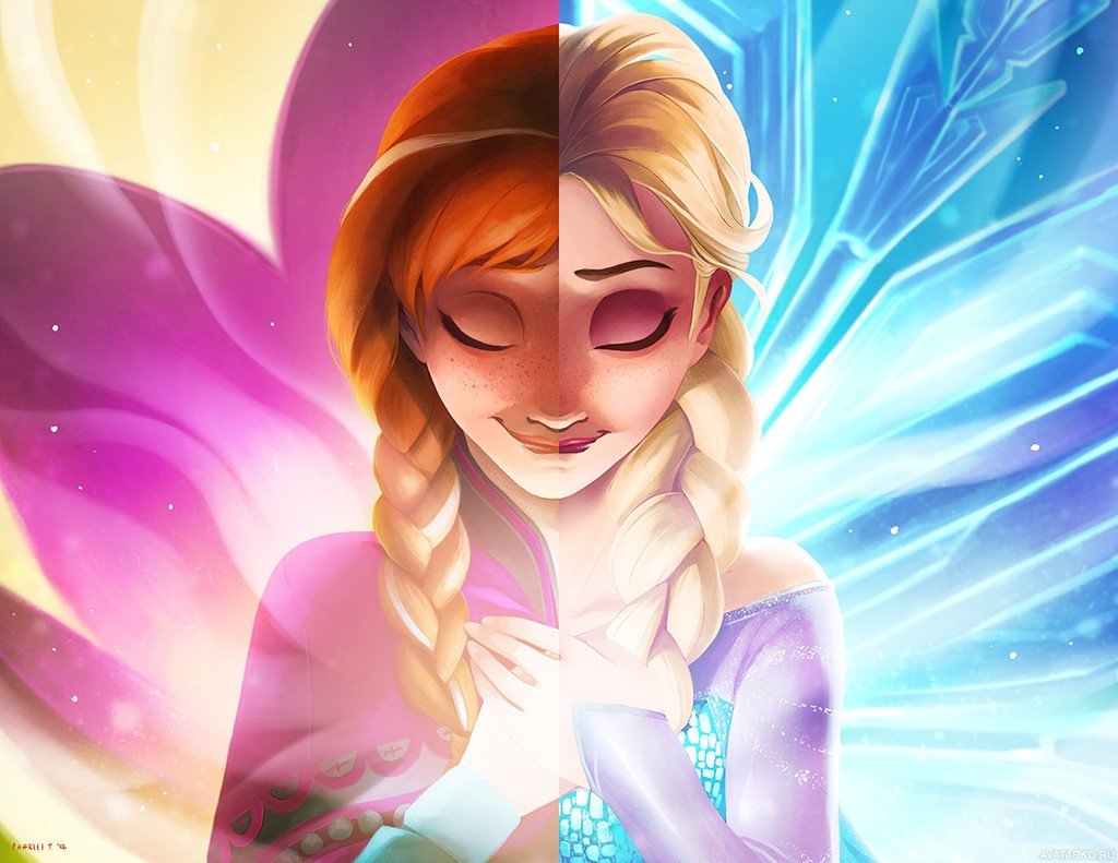 Холодное сердце Анна и Эльза арт