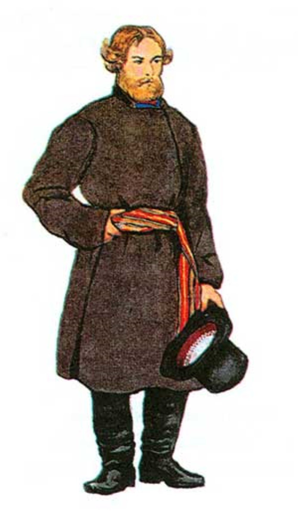 Мужской кафтан древней Руси