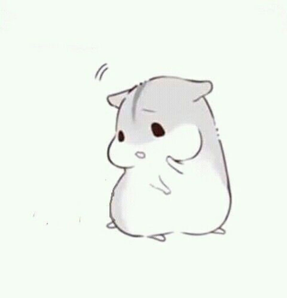 Хомяк рисунок карандашом