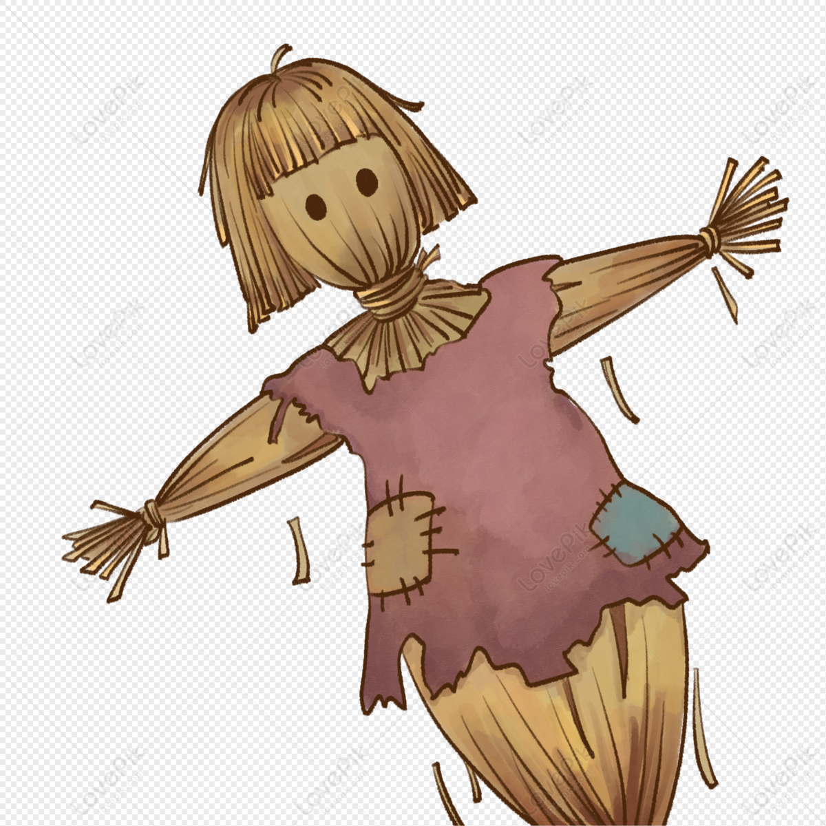 Женщина чучело рисунок