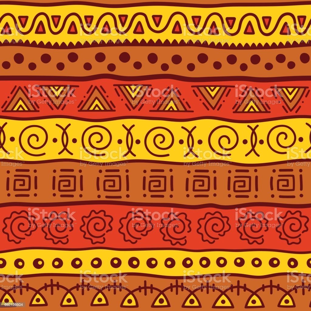 Этнические узоры желтый