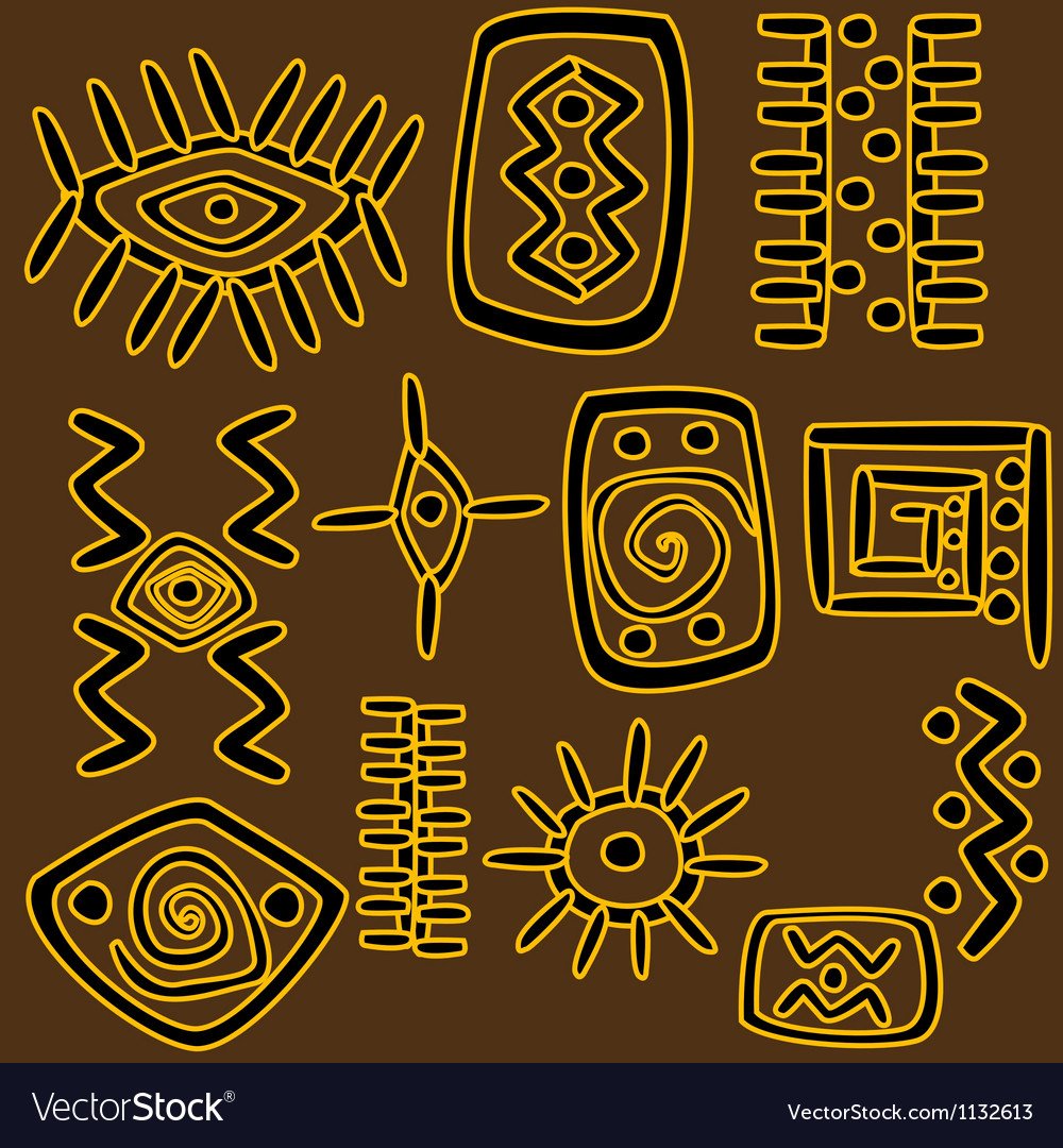 Африканские мотивы вектор