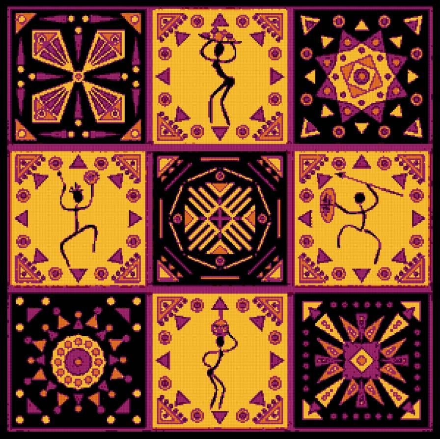 Этнический орнамент в квадрате