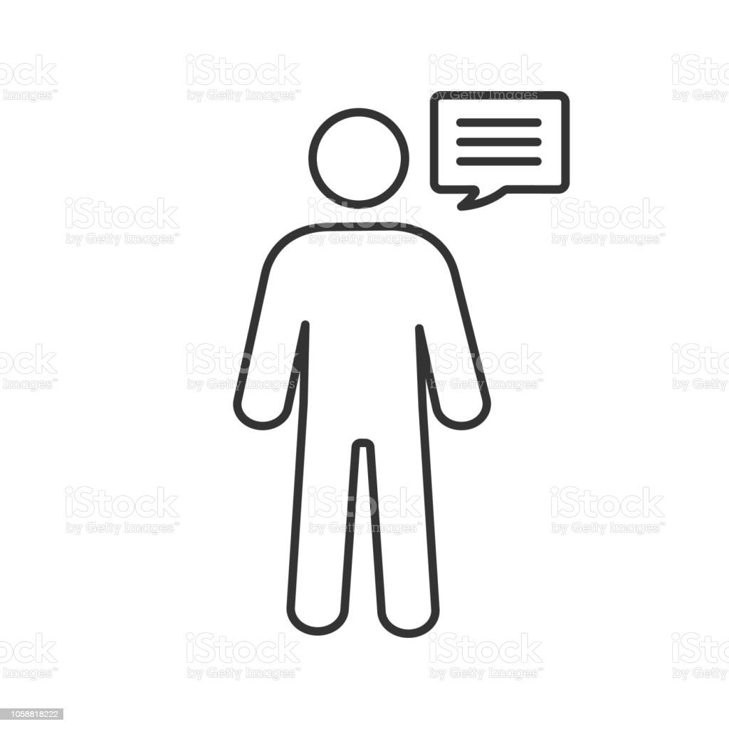 Человечек контур