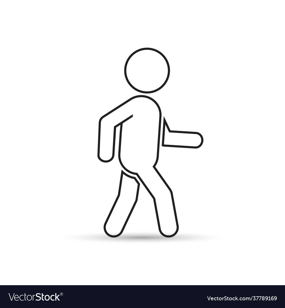 Фигура идущего человечка