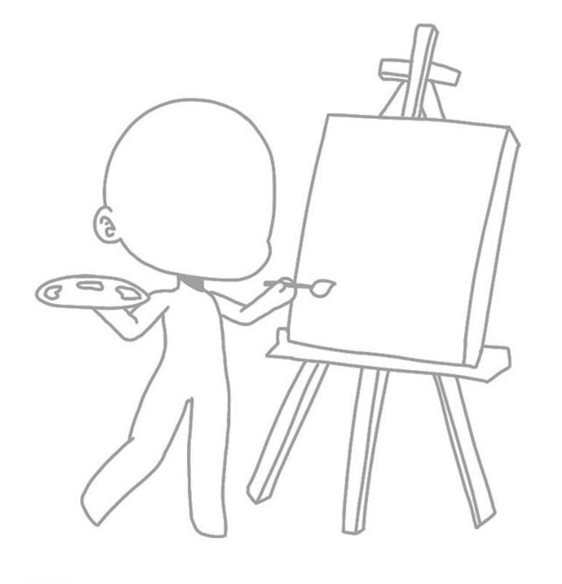 Заготовки человечков для рисования