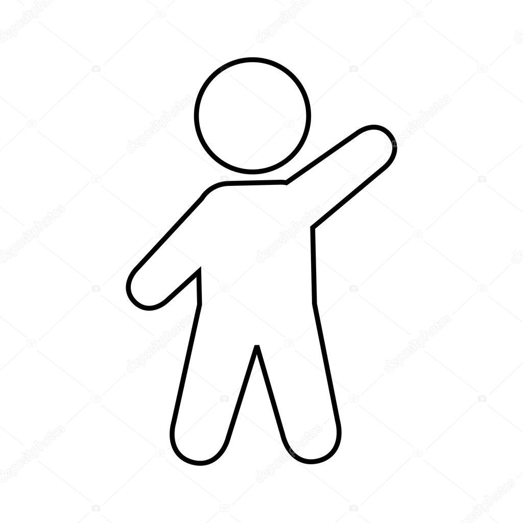 Фигурки людей трафарет