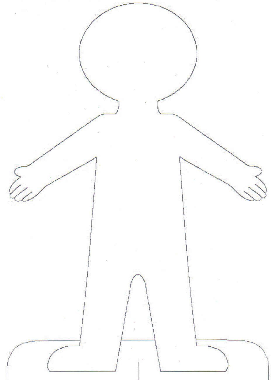 Трафарет куклы