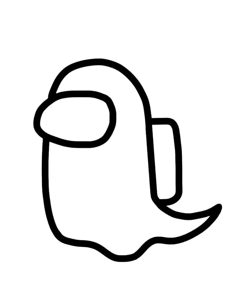 Раскраска амонг АС космонавты из игры