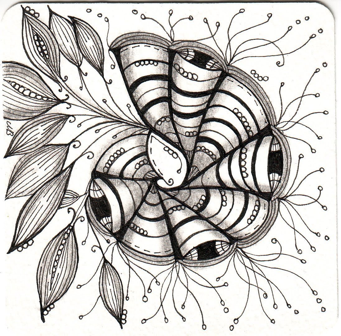 Узоры в технике Грифонаж