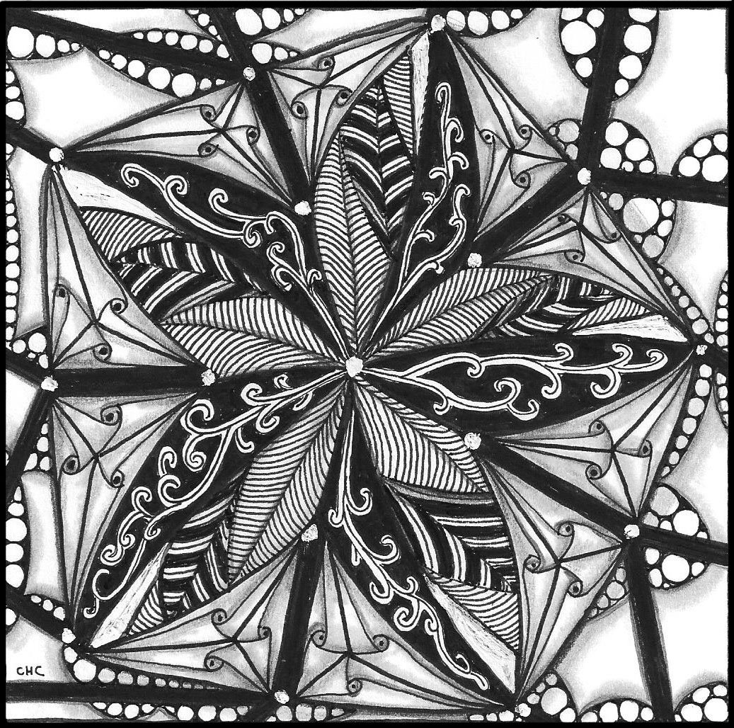 Зентангл пейзаж