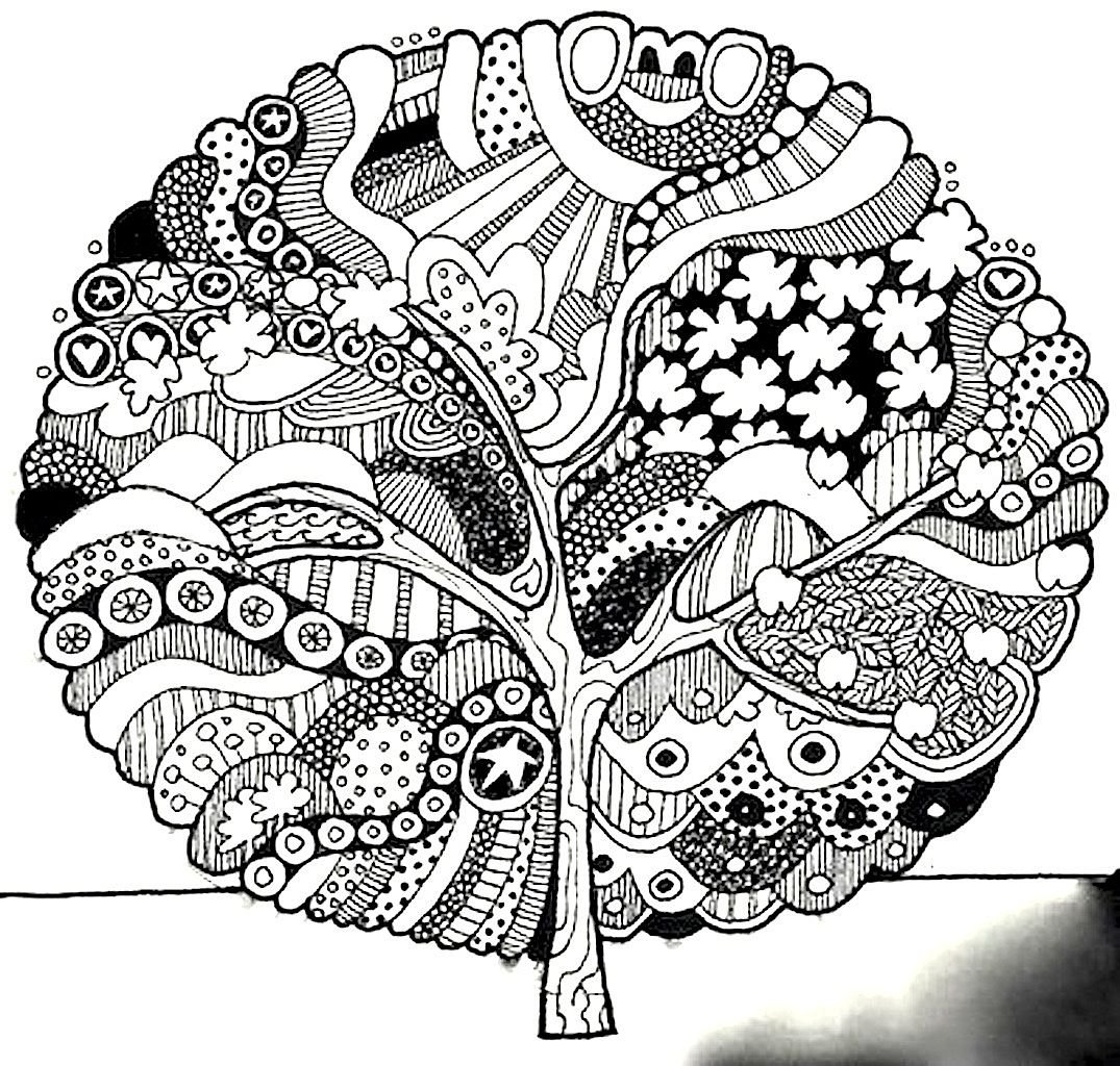 Арт терапия Зентангл