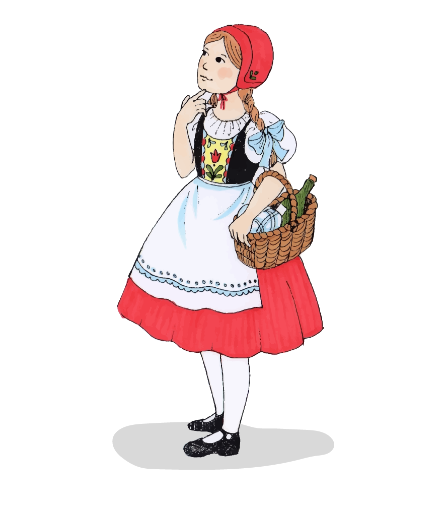 Little Red riding Hood and grandma