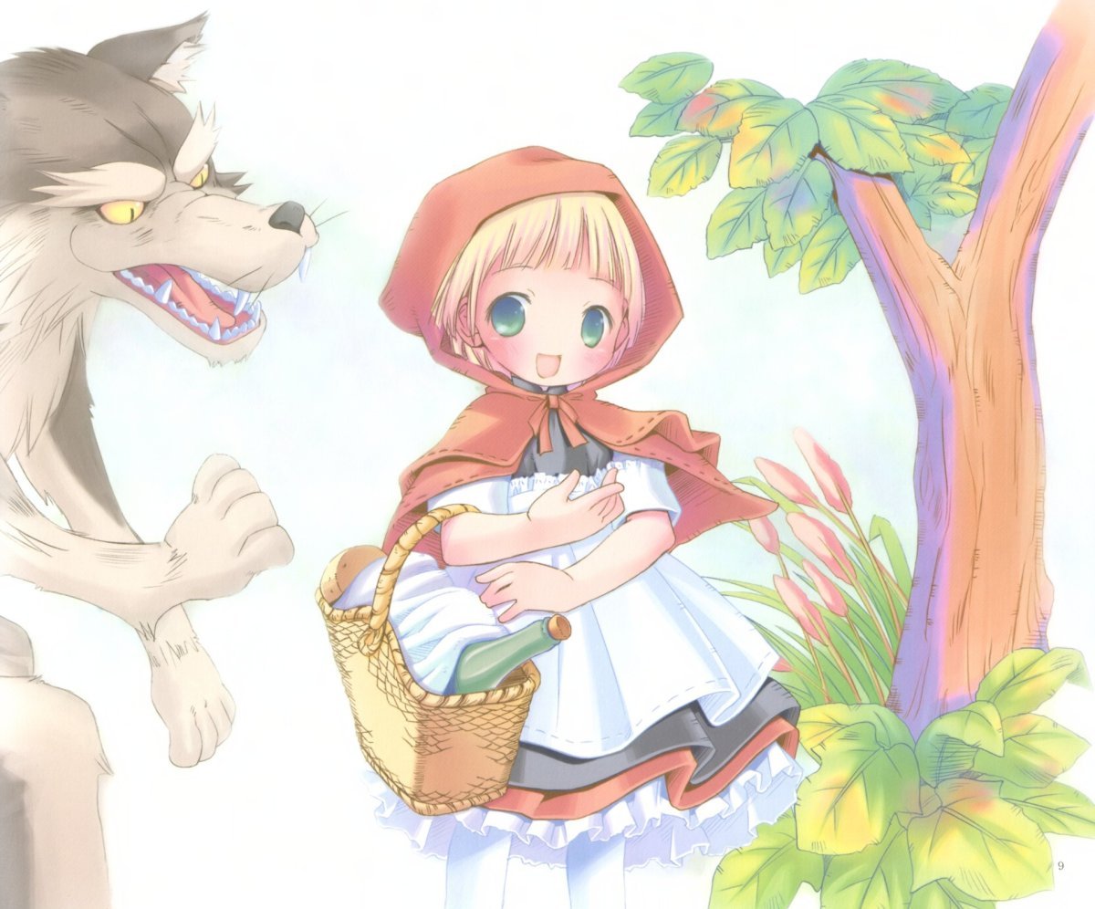 Красная шапочка сюжетная картина