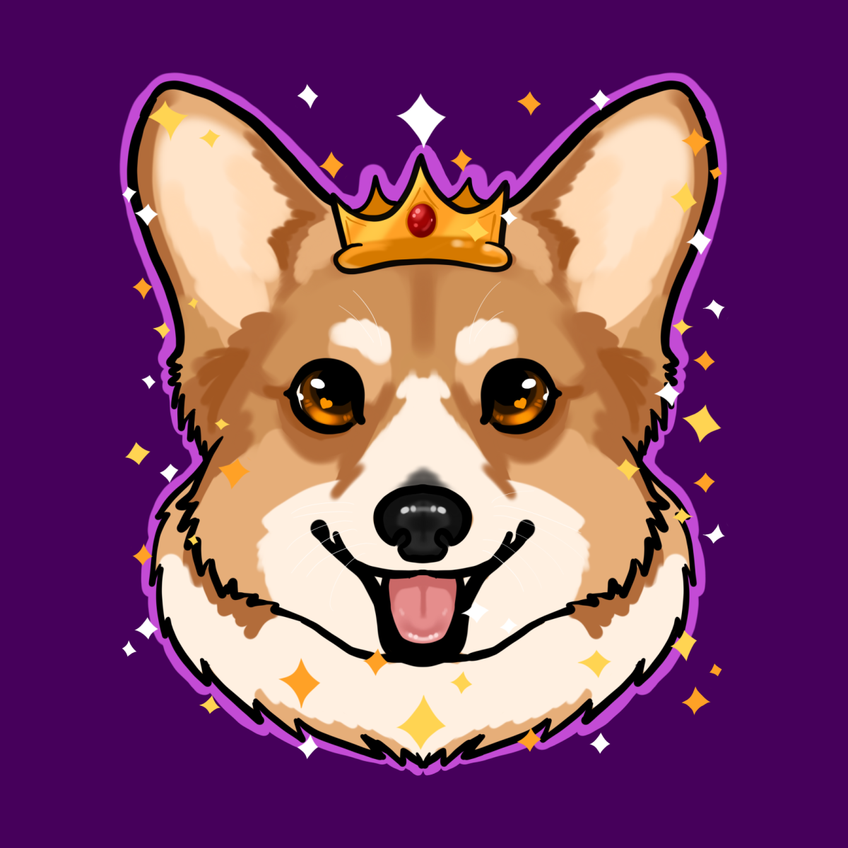 Корги карандашом для срисовки