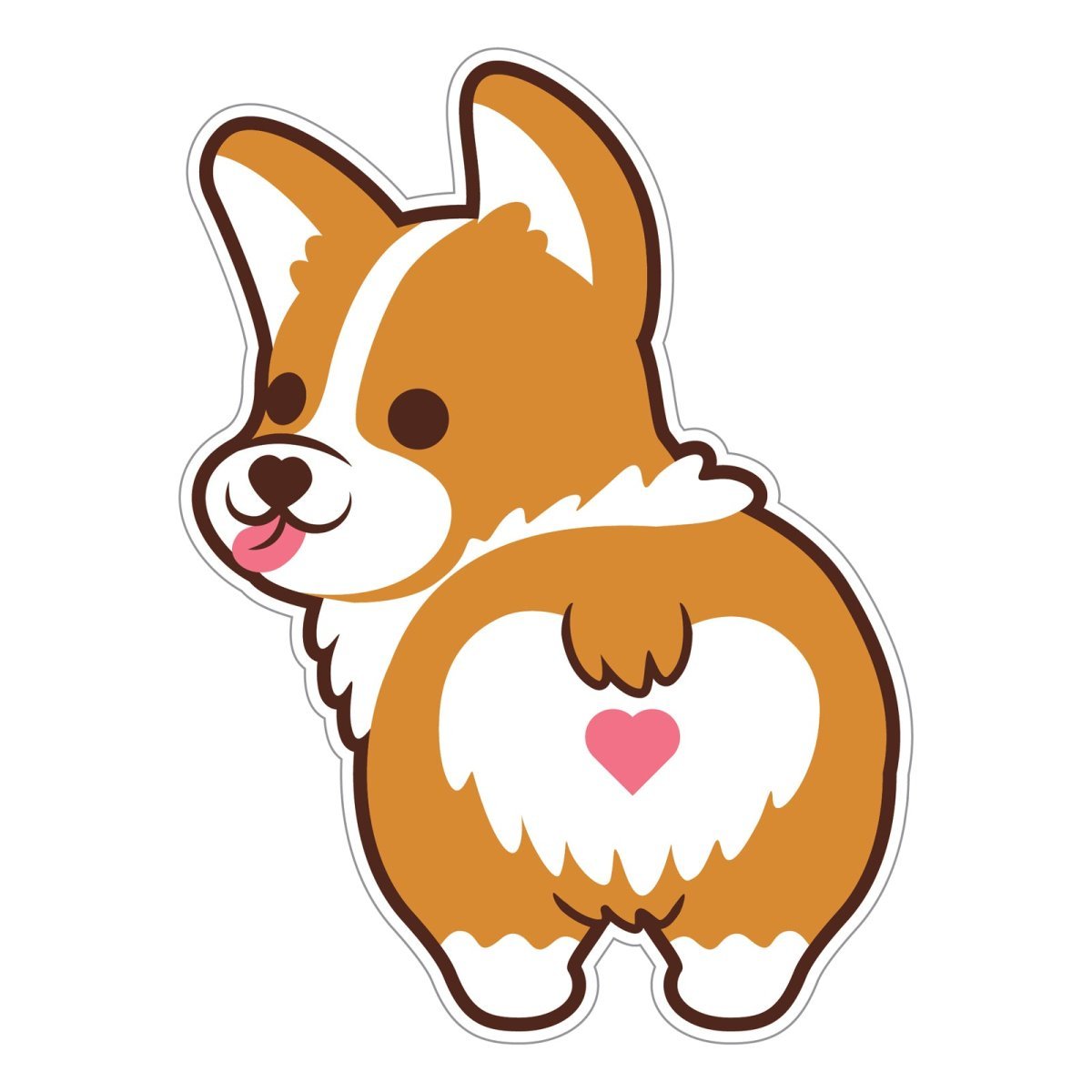 Корги рисунок мультяшный