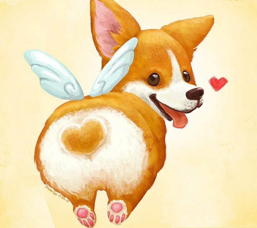Шиба ину арт Йоши
