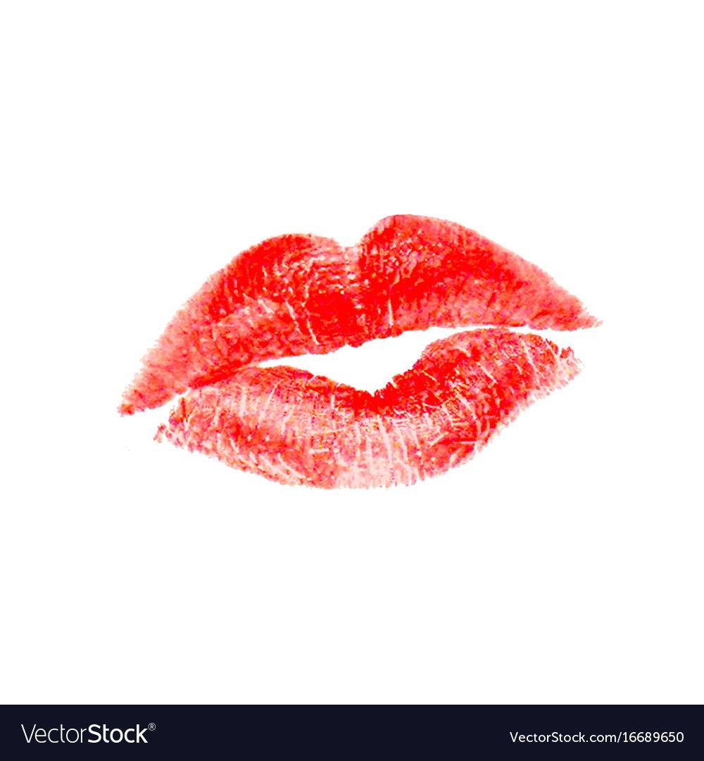 Поцелуй от помады