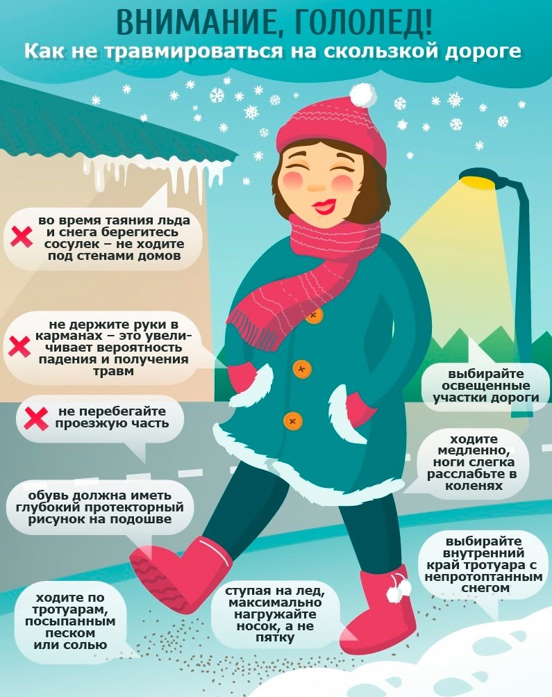 Внимание гололед