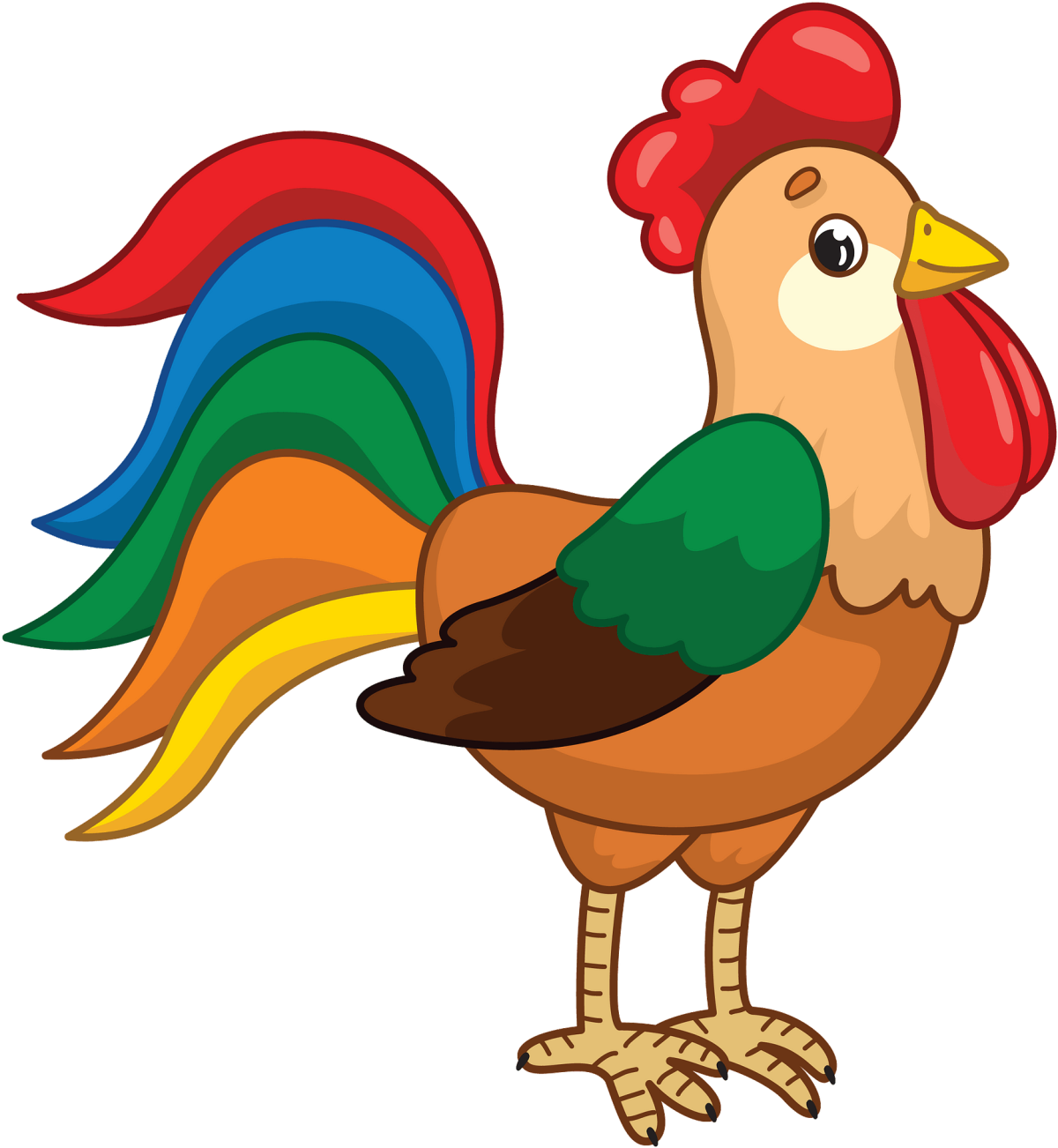 Петух мультяшный