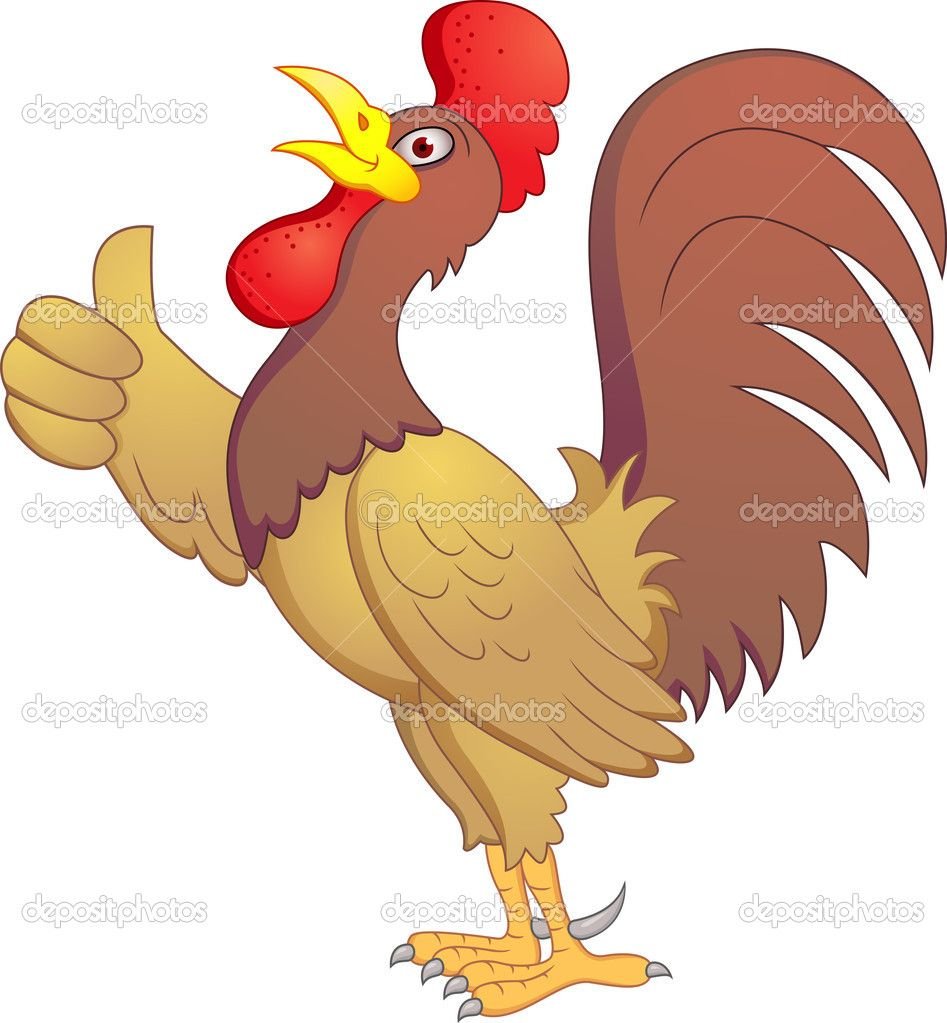 Петушок раскраска цветная