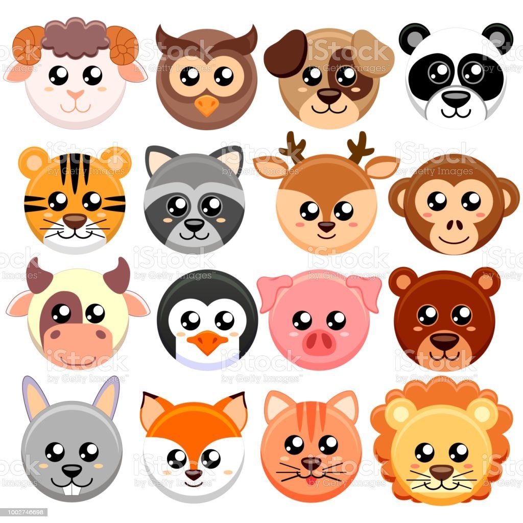 Мордочки зверей картинки для детей