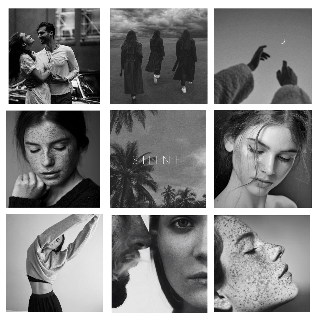 Визуал в инстаграме чб