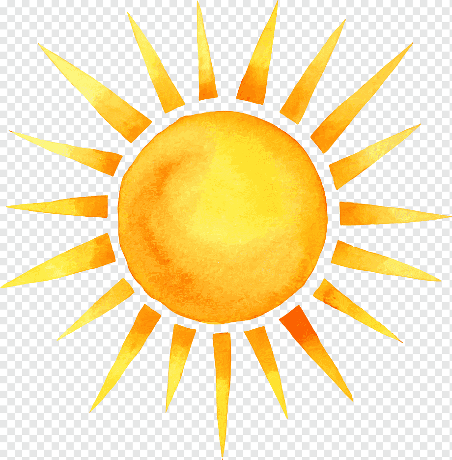 Солнце на прозрачном фоне