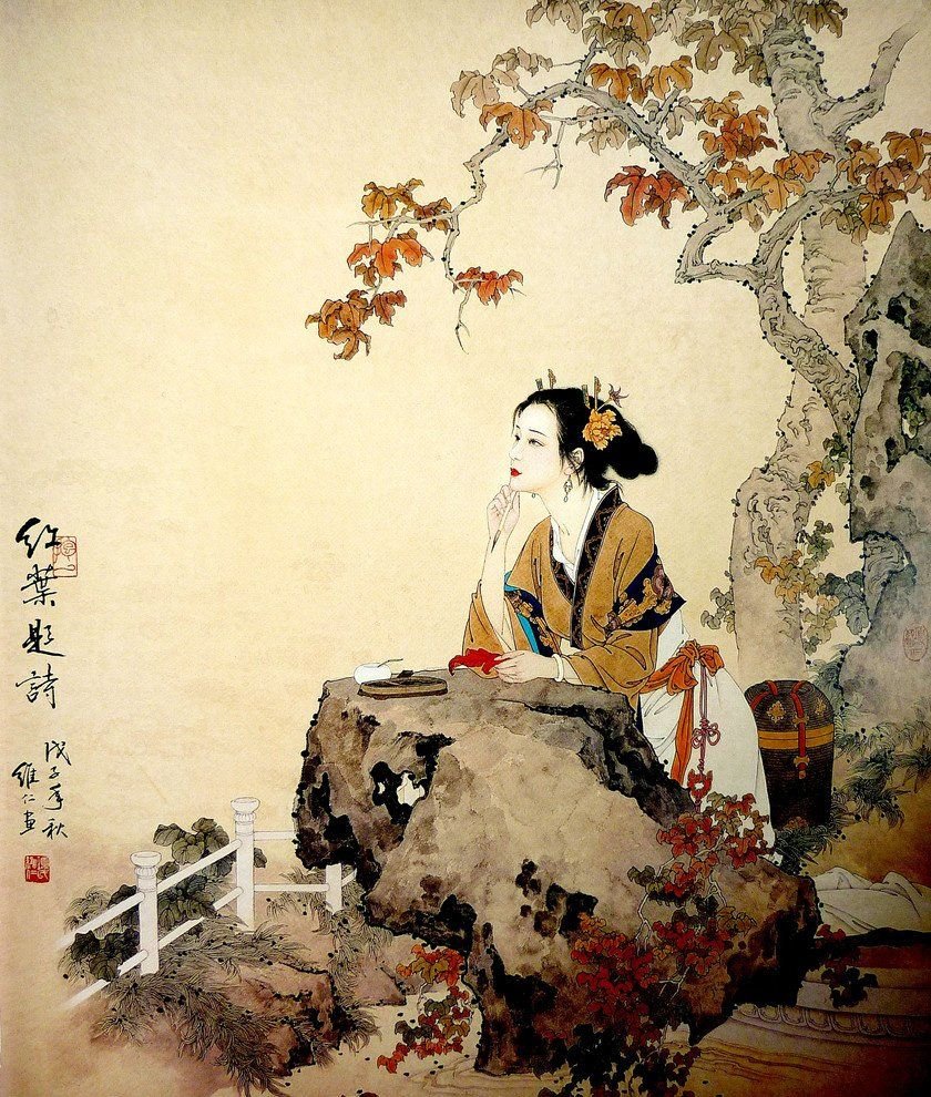 Гохуа китайская живопись портрет