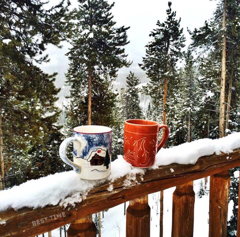 Доброе утро картинки зимние